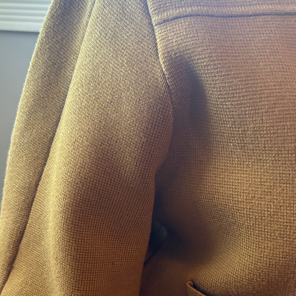 Zara Olive Cropped Button Cardigan - Picture 4 of 7